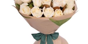 Elite White Rose Bouquet