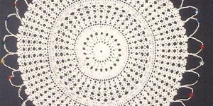 Crochet Beaded Table Placemat