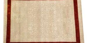 Hand Knotted Wool & Silk Carpet -02