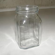 Square Glass Jar