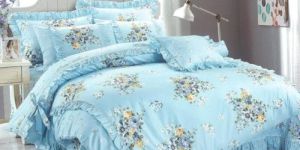 Petal Soft Orchid Floral King Size Cotton Bed Sheet