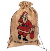 Jute Christmas Pouch