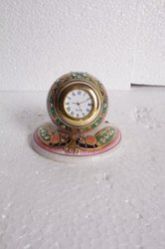 Clock with Meenakari