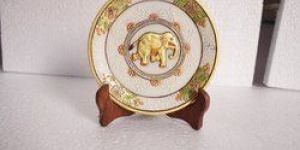 Marble Elephant Plate