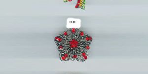 HC-87/88/89 Multi Color Stone Fitted hair clips