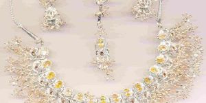 Silver Plating Necklace Set