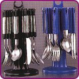 MARROON HANDLE 7 Pcs. KITCHEN SPOONS
