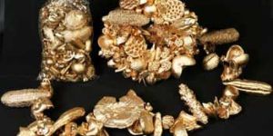 Gold Wreath Dried Flower