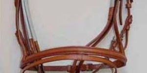 Brown Leather Halter Padded