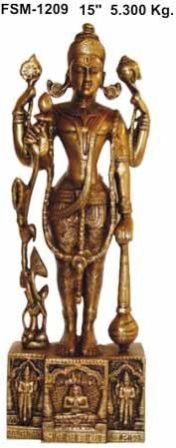 Brass Vishnu Laxmi BVL-03