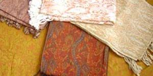 natural plain quilted bed throw