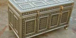 Antique Wooden Trunk Box