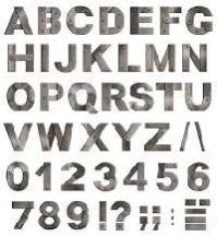 Stainless Steel Alphabet Blocks