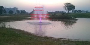 Lily Lake Floating Fountains