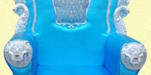 Mild Steel Blue Wedding Chair