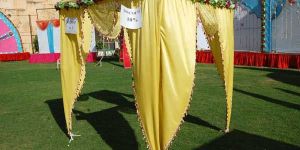 Yellow Floral Wedding Canopy Mandap