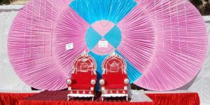 Round Wrought Iron Wedding Stage