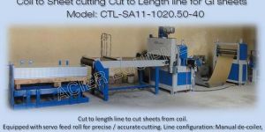 Semi Automatic Cut to Length Line Machine