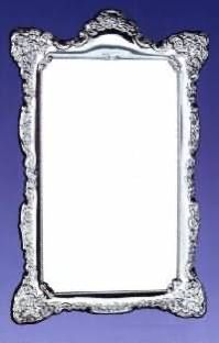 Ornate Silver Framed Mirror