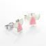 Sterling Silver Enamelled Angel Stud Earrings
