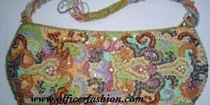 Handcrafted Multicolor Beaded Clutch Bag