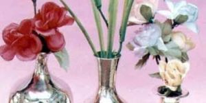 Handicraft Silver Plated Flower Vase
