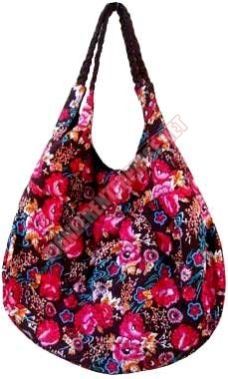 Ladies Floral Print Fabric Shoulder Bag