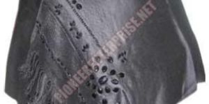 Black Floral Cutwork Viscose Shawl