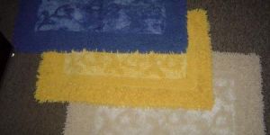 Cotton Rectangle Shaggy Bath Mats