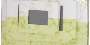 White & Pastel Green Wooden Photo Frame