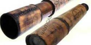 Leather Sheathed Hand Held Telescope