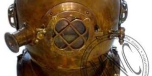Antiqued Brass Diving Helmet
