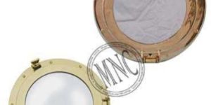 Brass Round Porthole Mirror