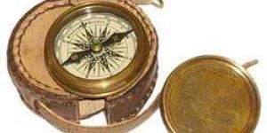 Nautical Brass Poem Compass