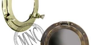 Solid Brass Porthole Mirror