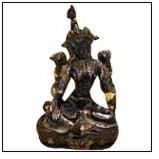 4 Inch Brass Golden Tara Statue