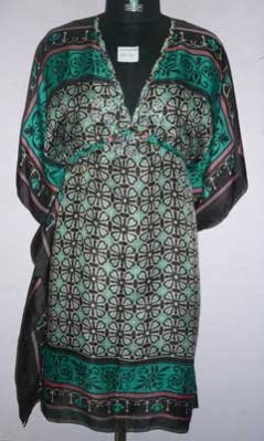 Printed Silk Kaftan
