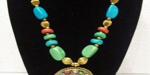 Sapphire Beaded Necklace Sp5 - A