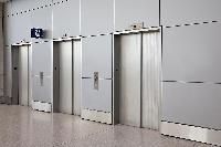 Silver Elevator Door