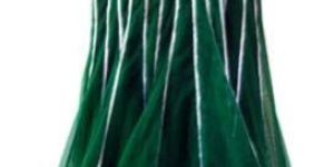 Girls Green Net Anarkli Salwar Kameez