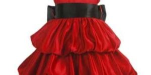 Girls Three Layred Satin Gown