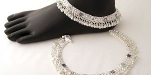 Silver Ghungroo Anklets