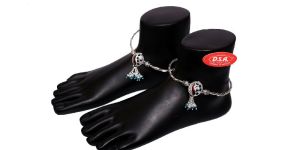 Silver Kada Payal