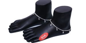 Silver Lightweight Anklets