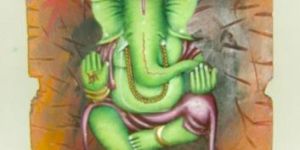 Handcrafted Metal Ganesh Mural