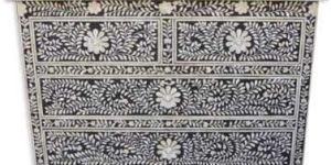 Bone Inlay Drawer Chest