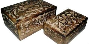 Carved Wooden Box