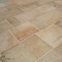 Rectangular Yellow Mint Sandstone Paving Slabs