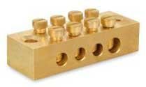 Brass 4 Way Earth Block-28