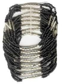 Fashion Jewellery (Glass Bead Metal Bracelet)